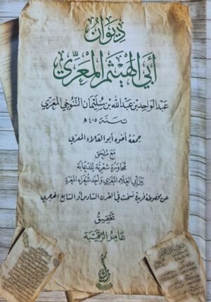 ديوان أبي الهيثم المعري \ غلاف