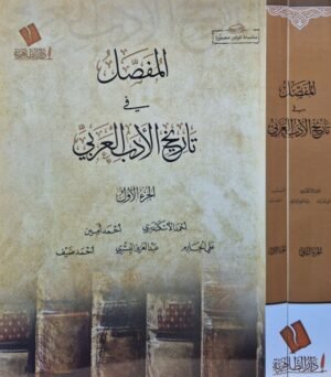 المفصل في تاريخ الأدب العربي \ جزأين أغلفة